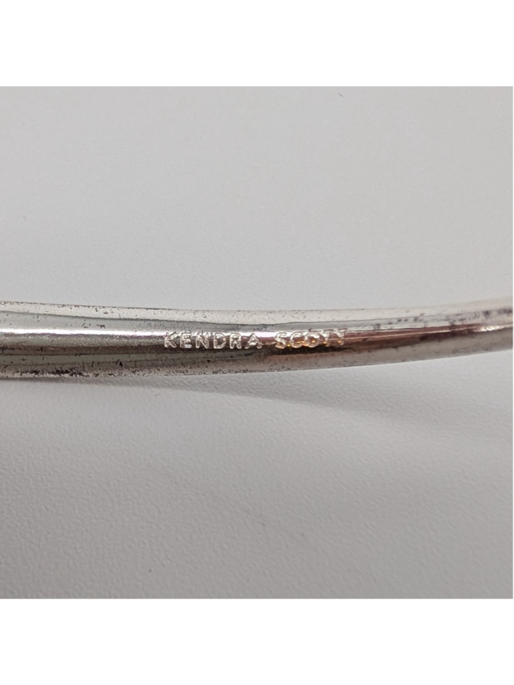 Kendra Scott Tiana Bright Silver Cuff Bracelet Set 3 Hammered Asymmetrical - Picture 10 of 13
